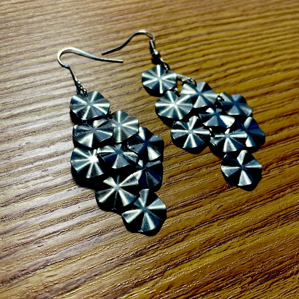 Silver earrings